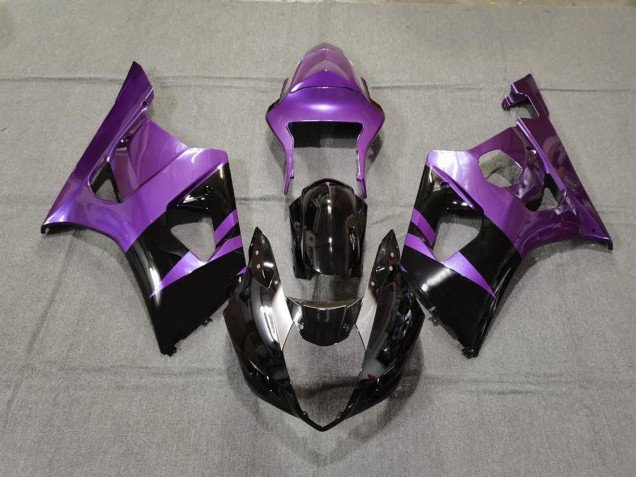 Púrpura Brillante & Negro 03-04 GSXR 1000 Carenados Moto Púrpura Brillante & Negro 03-04 GSXR 1000 Carenados Moto