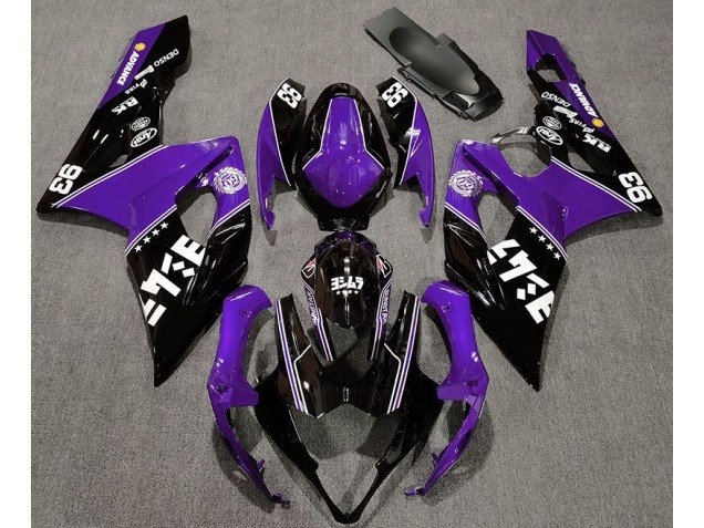 Púrpura Brillante & Negro Personalizado 05-06 GSXR 1000 Carenados Moto