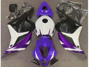 Púrpura Brillo Blanco & Violeta 09-12 CBR600RR Carenados Moto