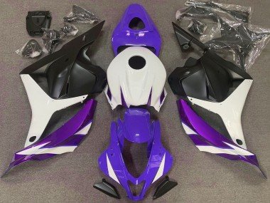Púrpura Brillo Blanco & Violeta 09-12 CBR600RR Carenados Moto