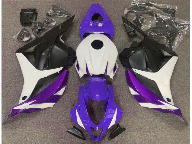 Púrpura Brillo Blanco & Violeta 09-12 CBR600RR Carenados Moto Púrpura Brillo Blanco & Violeta 09-12 CBR600RR Carenados Moto