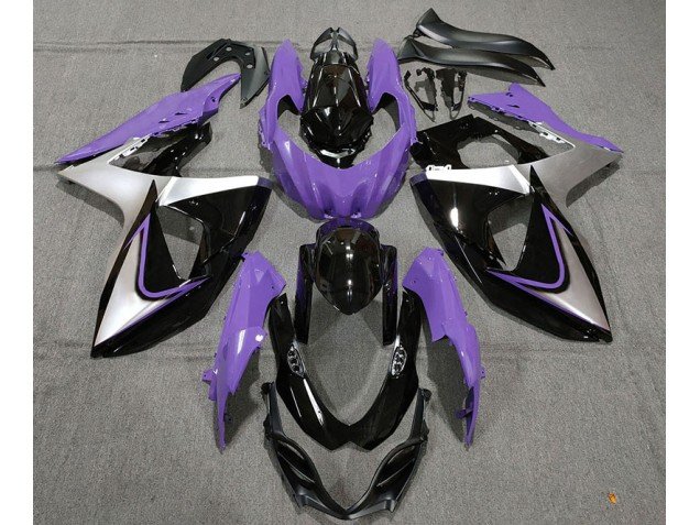 Púrpura Plata & Negro 09-16 GSXR 1000 Carenados Moto Púrpura Plata & Negro 09-16 GSXR 1000 Carenados Moto