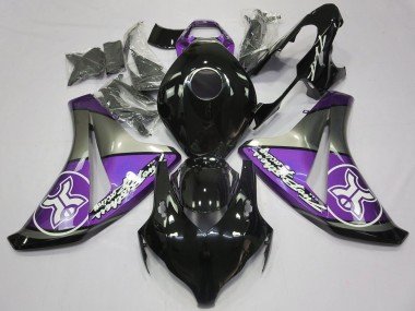 Púrpura Sobre Negro Personalizado 08-11 CBR1000RR Carenados Moto