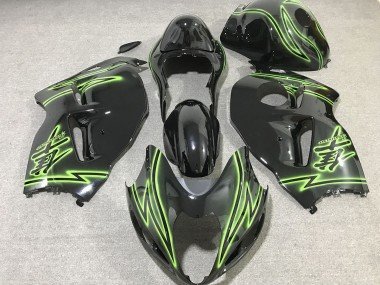 Rayo Negro & Verde 97-07 GSXR 1300 Carenados Moto