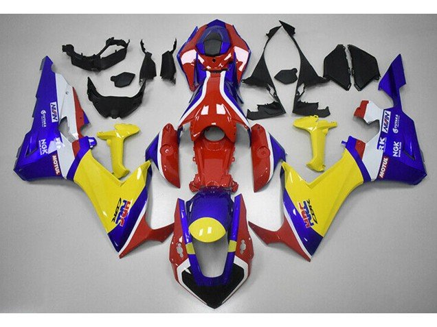 Rojo Azul & Amarillo HRC 17-23 CBR1000RR Carenados Moto