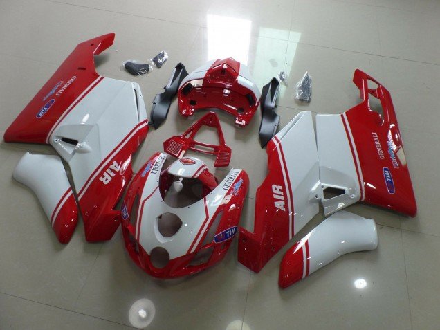 Rojo & Blanco 03-04 Ducati 749 999 Carenados Moto
