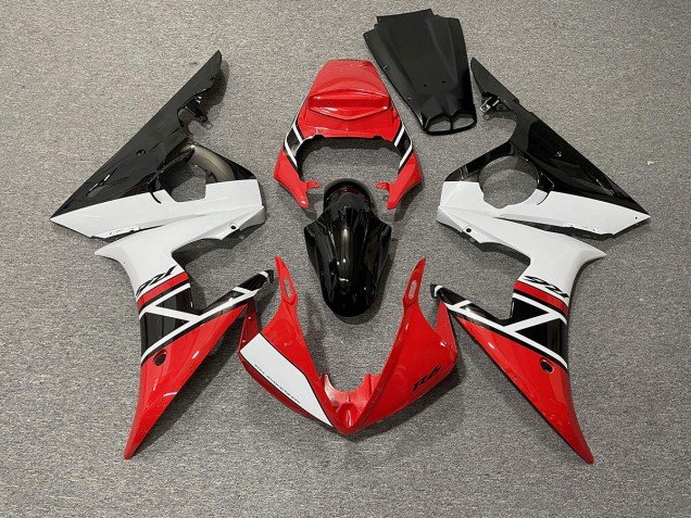 Rojo Blanco & Negro 03-04 R6 Carenados Moto Rojo Blanco & Negro 03-04 R6 Carenados Moto