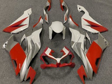 Rojo Blanco & Plata 19-23 ZX6R Carenados Moto