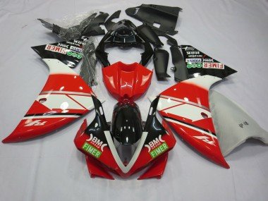 Rojo Blanco Yamalube 12-14 R1 Carenados Moto