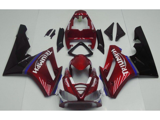 Rojo Brillante 09-12 Daytona 675 Carenados Moto