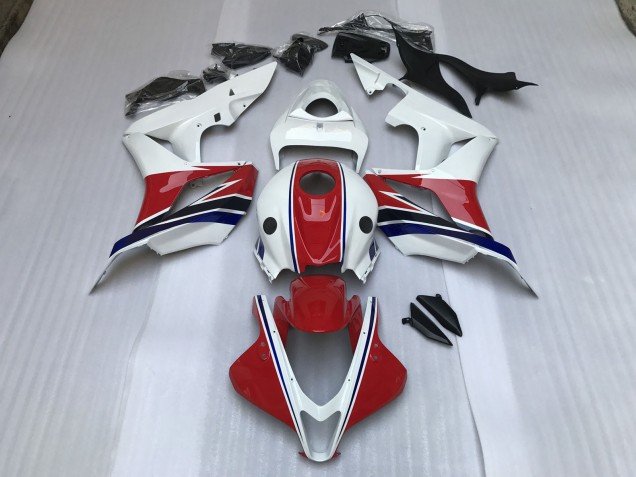 Rojo Brillante & Blanco 07-08 CBR600RR Carenados Moto Rojo Brillante & Blanco 07-08 CBR600RR Carenados Moto