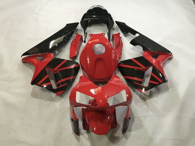Rojo Brillante / Negro 03-04 CBR600RR Carenados Moto Rojo Brillante / Negro 03-04 CBR600RR Carenados Moto