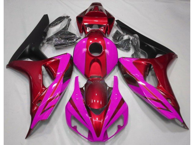 Rojo Brillante & Rosa 06-07 CBR1000RR Carenados Moto Rojo Brillante & Rosa 06-07 CBR1000RR Carenados Moto