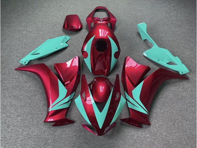 Rojo Brillante & Verde Azulado 12-16 CBR1000RR Carenados Moto Rojo Brillante & Verde Azulado 12-16 CBR1000RR Carenados Moto
