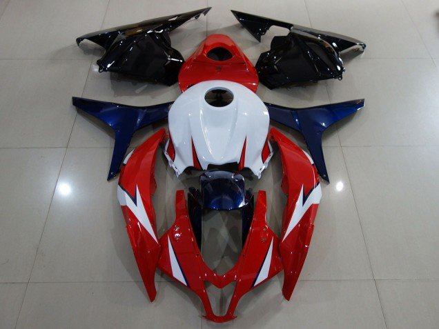 Rojo Brillo / Blanco 09-12 CBR600RR Carenados Moto Rojo Brillo / Blanco 09-12 CBR600RR Carenados Moto