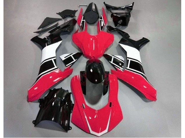 Rojo Brillo Blanco & Negro 15-19 R1 Carenados Moto Rojo Brillo Blanco & Negro 15-19 R1 Carenados Moto