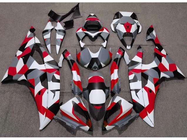 Rojo Camuflaje Llanura 08-16 R6 Carenados Moto Rojo Camuflaje Llanura 08-16 R6 Carenados Moto
