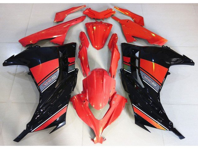 Rojo Caramelo & Negro 13-18 Ninja 300 Carenados Moto Rojo Caramelo & Negro 13-18 Ninja 300 Carenados Moto