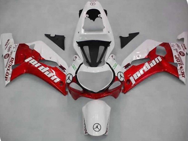 Rojo Jordan 01-03 GSXR 600-750 Carenados Moto Rojo Jordan 01-03 GSXR 600-750 Carenados Moto