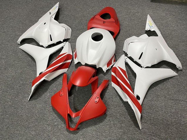 Rojo Mate / Blanco 09-12 CBR600RR Carenados Moto Rojo Mate / Blanco 09-12 CBR600RR Carenados Moto