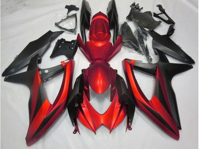 Rojo Mate Sin R 08-10 GSXR 600-750 Carenados Moto Rojo Mate Sin R 08-10 GSXR 600-750 Carenados Moto