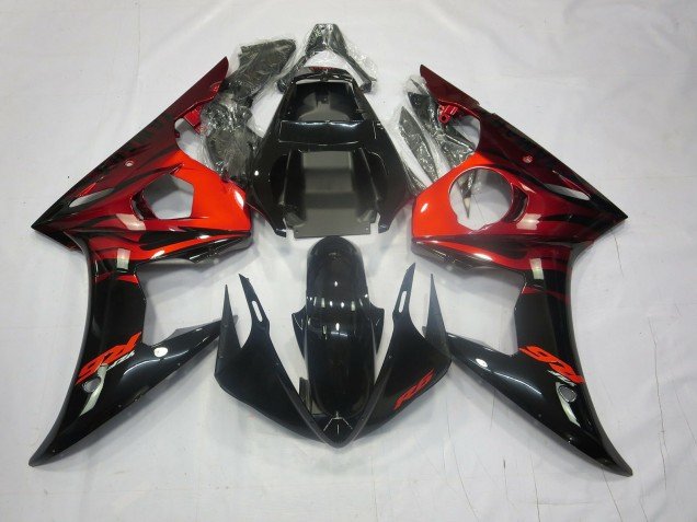 Rojo & Negro 03-04 R6 Carenados Moto Rojo & Negro 03-04 R6 Carenados Moto