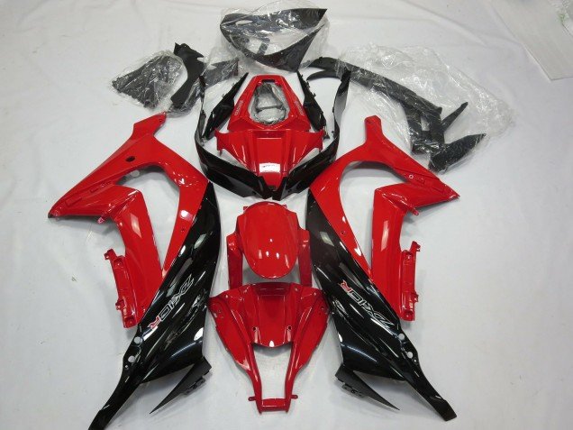 Rojo Negro Brillo 11-15 ZX10R Carenados Moto Rojo Negro Brillo 11-15 ZX10R Carenados Moto