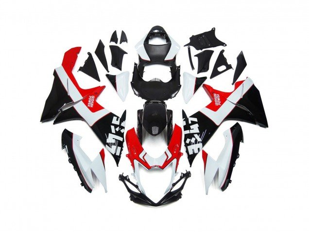 Rojo & Negro Personalizados Con Logotipos 11-24 GSXR 600-750 Carenados Moto