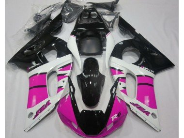 Rosa Brillante & Negro 98-02 R6 Carenados Moto