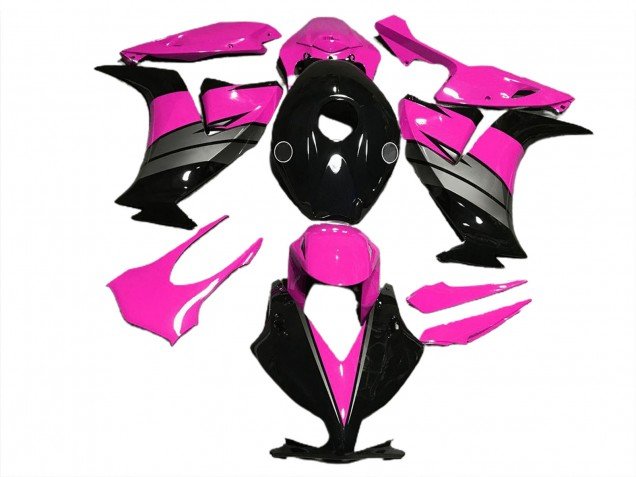 Rosa Brillante Negro & Gris 12-16 CBR1000RR Carenados Moto Rosa Brillante Negro & Gris 12-16 CBR1000RR Carenados Moto