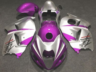 Rosa Brillante & Plata 97-07 GSXR 1300 Carenados Moto