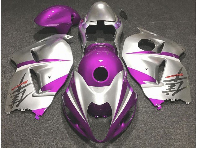 Rosa Brillante & Plata 97-07 GSXR 1300 Carenados Moto