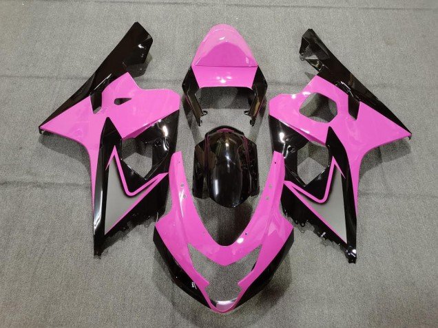Rosa Claro & Negro 04-05 GSXR 600-750 Carenados Moto Rosa Claro & Negro 04-05 GSXR 600-750 Carenados Moto