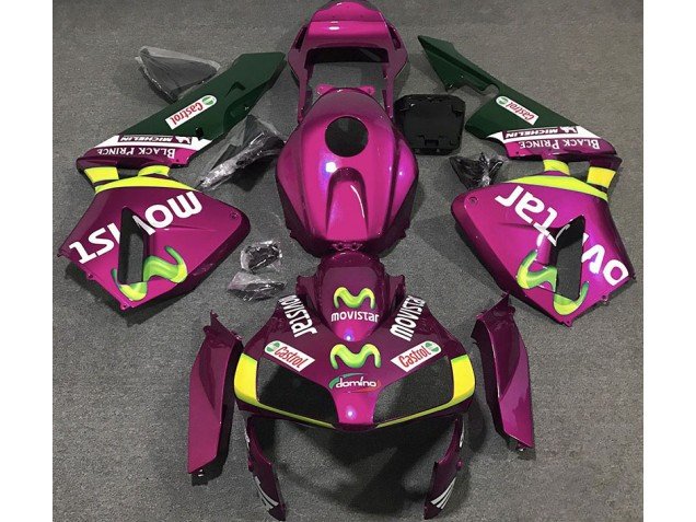 Rosa Fuerte Movistar 03-04 CBR600RR Carenados Moto Rosa Fuerte Movistar 03-04 CBR600RR Carenados Moto