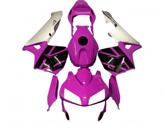 Rosa Fuerte & Plata Mate 03-04 CBR600RR Carenados Moto Rosa Fuerte & Plata Mate 03-04 CBR600RR Carenados Moto