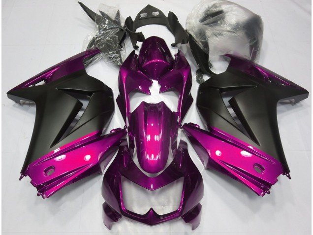 Rosa & Negro Mate 08-12 Ninja 250 Carenados Moto Rosa & Negro Mate 08-12 Ninja 250 Carenados Moto