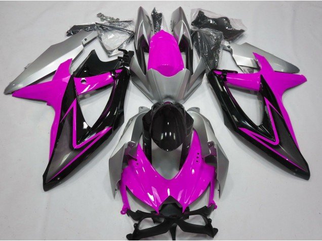 Rosa & Plata 08-10 GSXR 600-750 Carenados Moto Rosa & Plata 08-10 GSXR 600-750 Carenados Moto