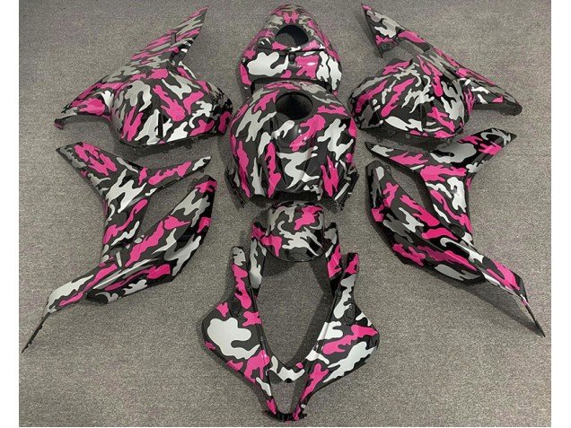 Rosa & Plata Camuflaje 09-12 CBR600RR Carenados Moto Rosa & Plata Camuflaje 09-12 CBR600RR Carenados Moto