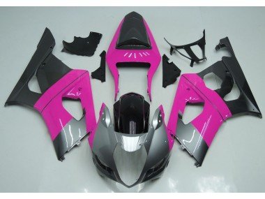 Rosa Plata & Negro 03-04 GSXR 1000 Carenados Moto