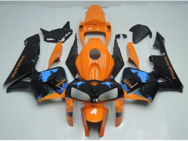 Salpicaduras De Naranja & Negro 05-06 CBR600RR Carenados Moto