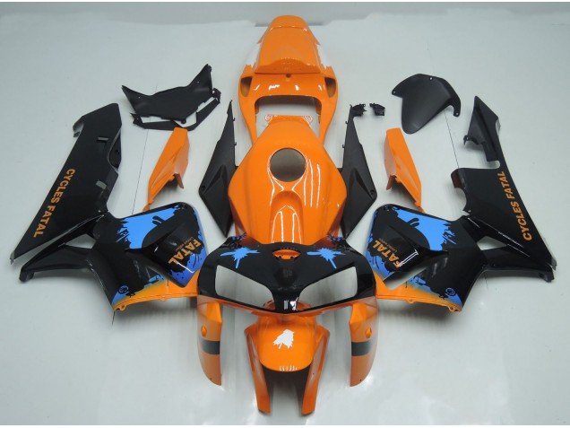 Salpicaduras De Naranja & Negro 05-06 CBR600RR Carenados Moto Salpicaduras De Naranja & Negro 05-06 CBR600RR Carenados Moto