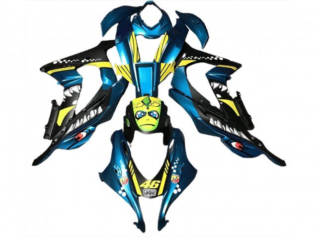Tiburón Azul Claro 16-19 ZX10R Carenados Moto Tiburón Azul Claro 16-19 ZX10R Carenados Moto