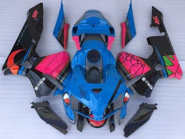 Tiburón Azul & Rosa 05-06 CBR600RR Carenados Moto