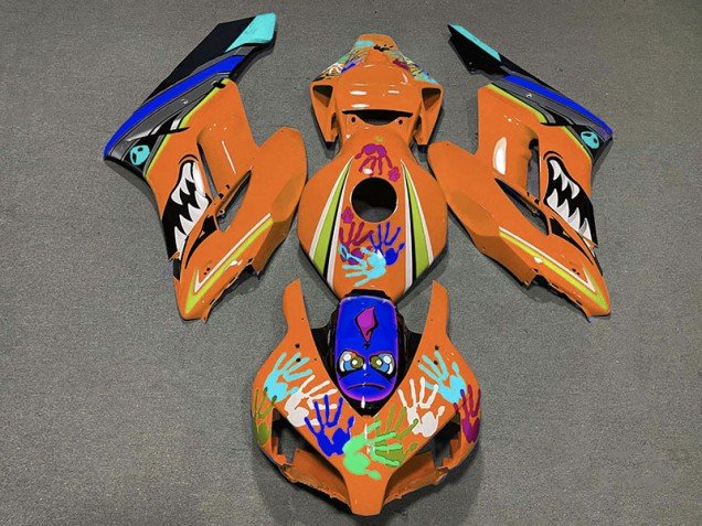 Tiburón Naranja 04-05 CBR1000RR Carenados Moto Tiburón Naranja 04-05 CBR1000RR Carenados Moto