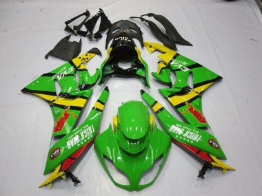 Verde Amarillo 09-12 ZX6R Carenados Moto