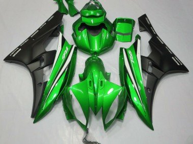 Verde Blanco & Negro 06-07 R6 Carenados Moto
