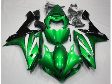 Verde Blanco & Negro 07-08 R1 Carenados Moto
