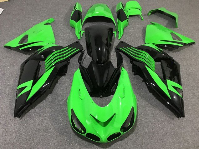 Verde Brillante 06-11 ZX14R Carenados Moto