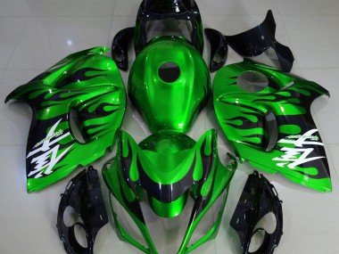 Verde Brillante & Negro 08-20 GSXR 1300 Carenados Moto