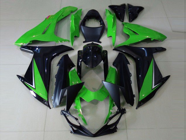 Verde Brillante & Negro 11-24 GSXR 600-750 Carenados Moto Verde Brillante & Negro 11-24 GSXR 600-750 Carenados Moto